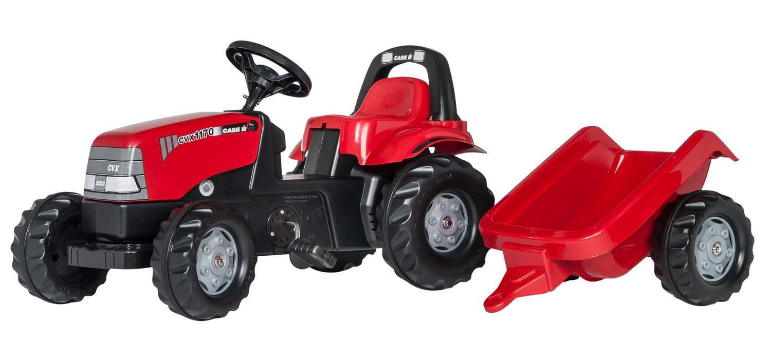 Tractor cu pedale Rolly Toys 012411, Case CVX 1170 cu remorca rollyKid Trailer