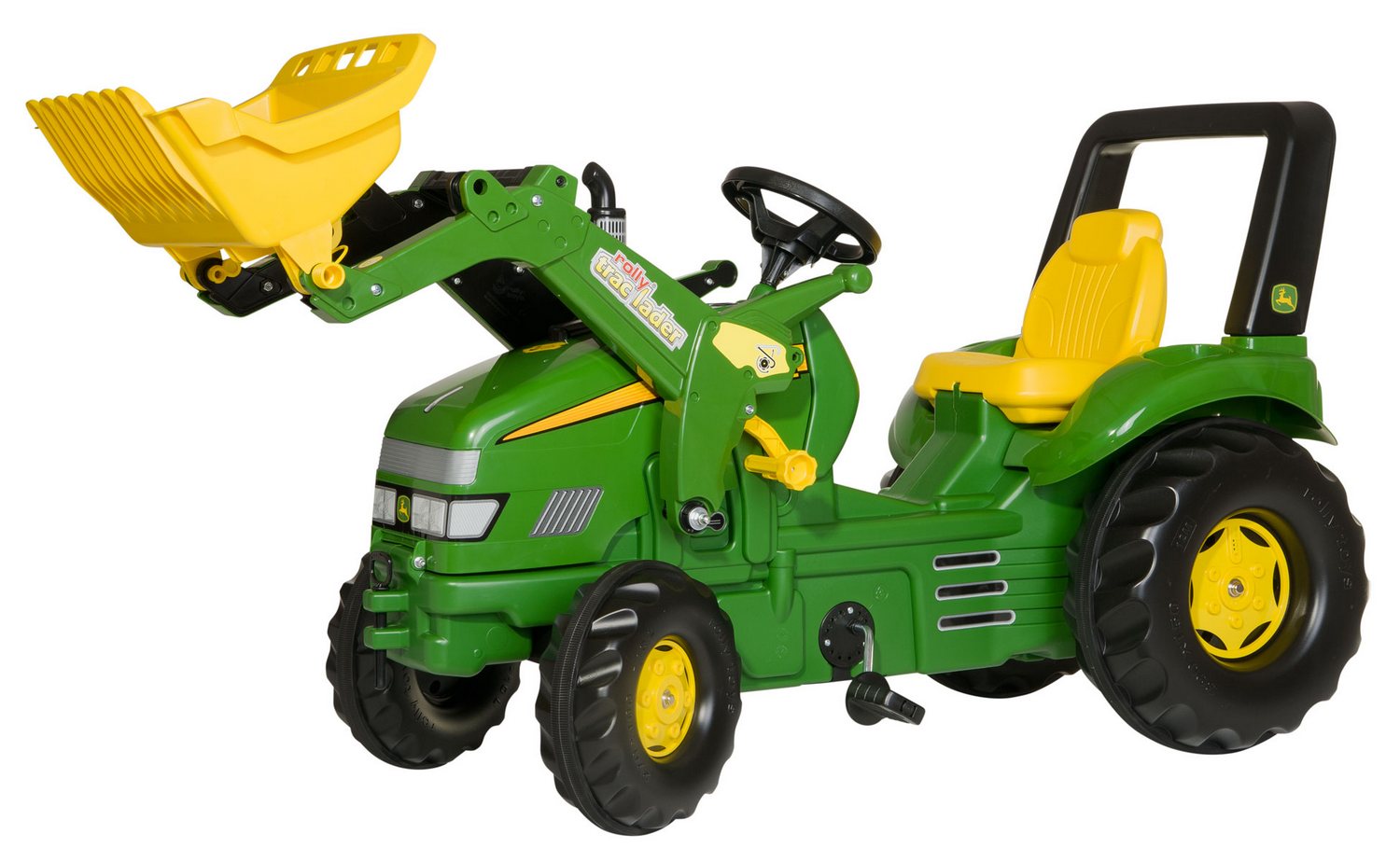 Tractor cu pedale Rolly Toys 046638, John Deere X-Trac cu incarcator frontal