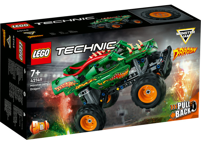 LEGO Technic - Monster Jam Dragon 42149, 217 piese