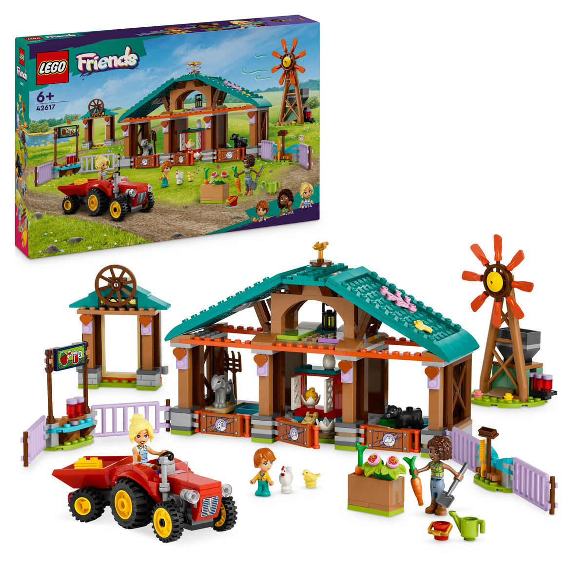 LEGO Friends - Refugiu pentru animale de ferma 42617, 489 piese