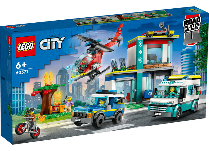 LEGO City - Centru pentru vehicule de urgenta 60371, 706 piese