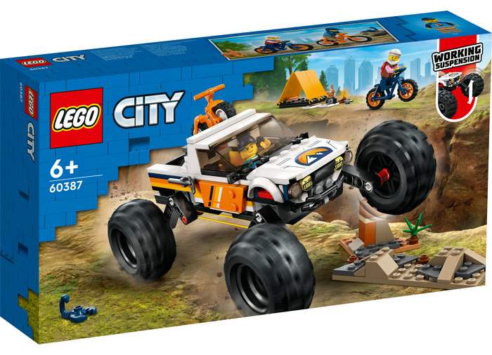 LEGO City - Aventuri off road cu vehicul 4x4 60387, 252 piese