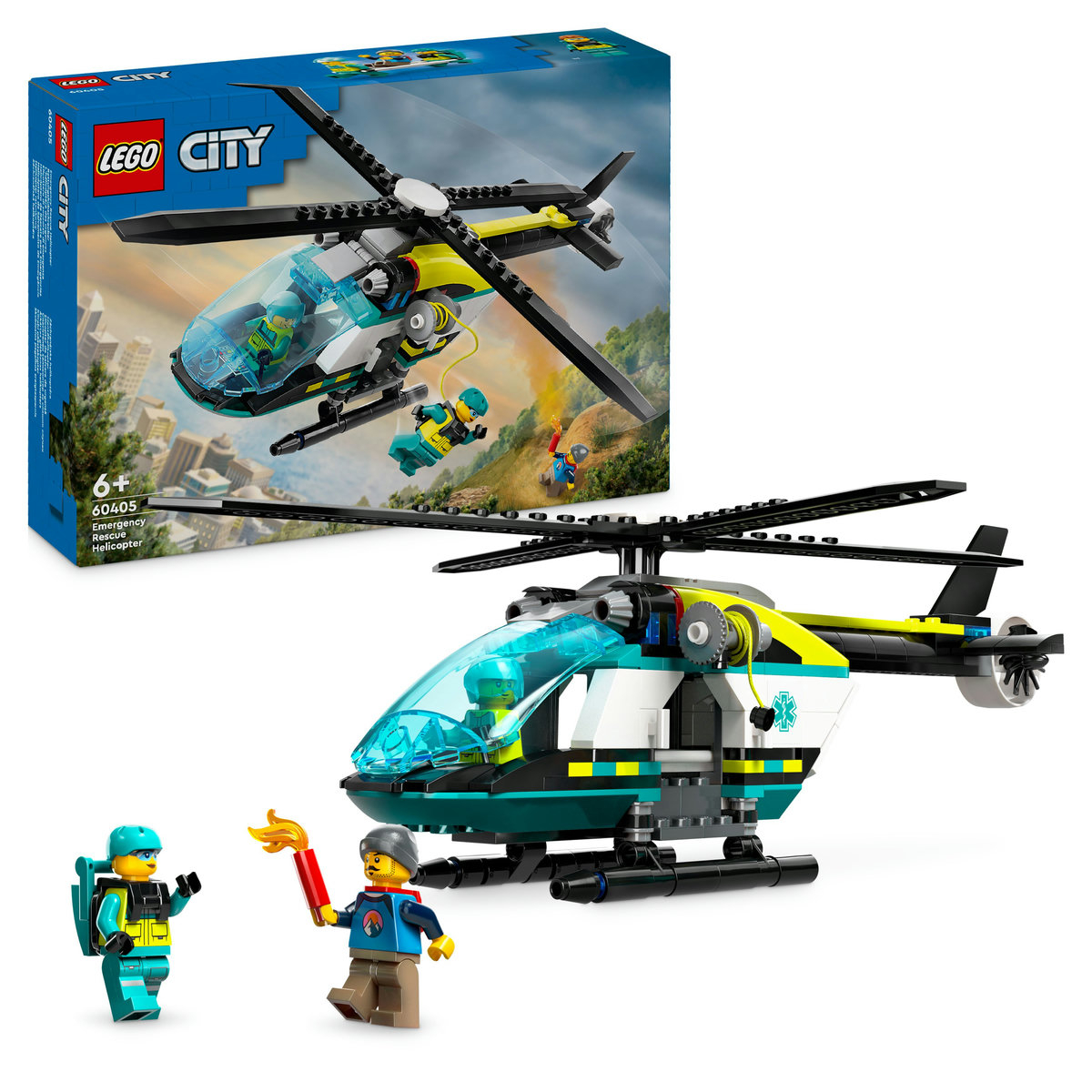 LEGO City - Elicopter de salvare de urgenta 60405, 226 piese