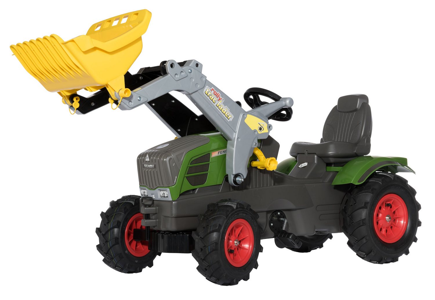 Tractor cu pedale Rolly Toys 611089, Fendt 211 Vario cu anvelope pneumatice