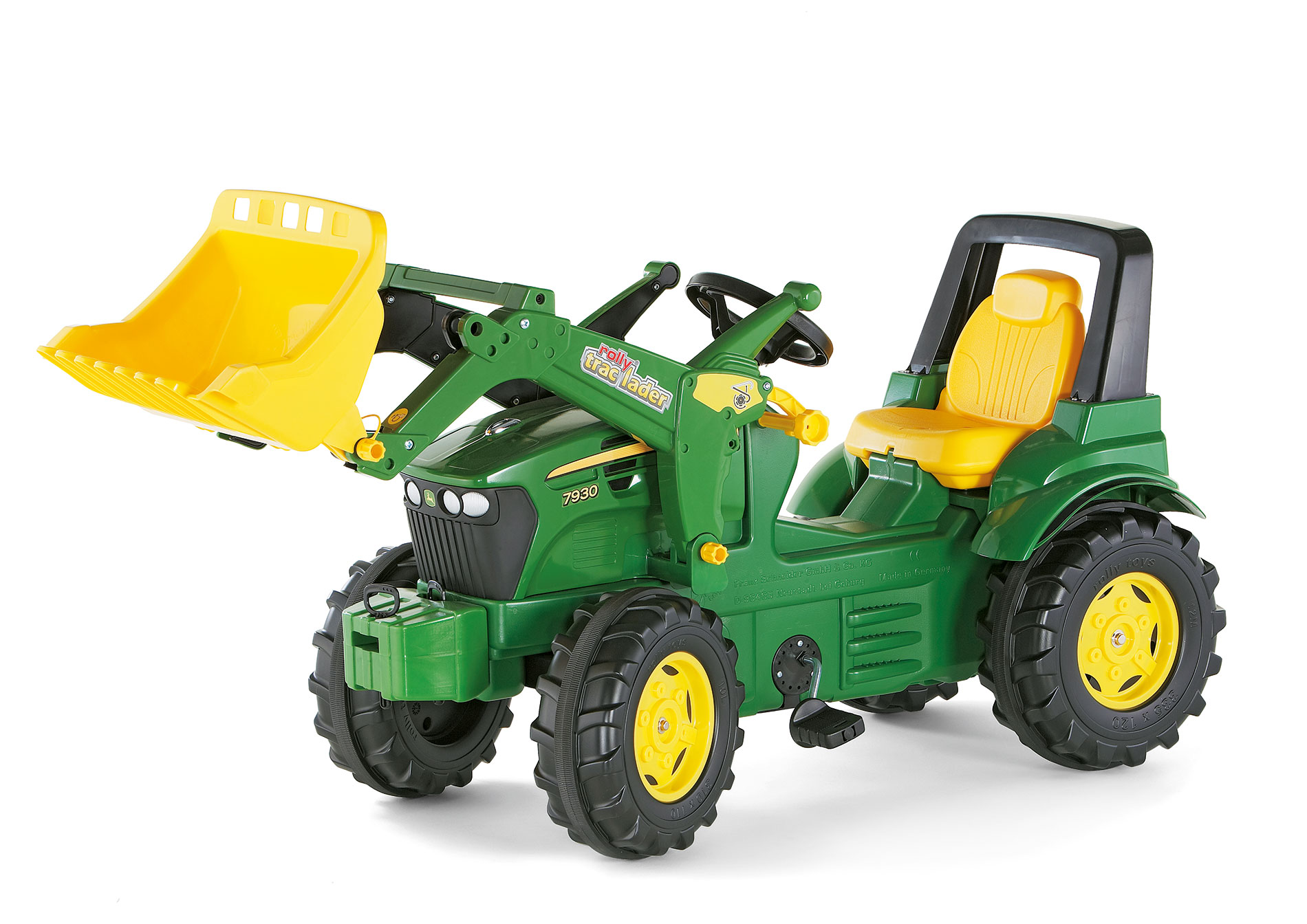 Tractor cu pedale Rolly Toys 710027, John Deere 7930 cu incarcator frontal