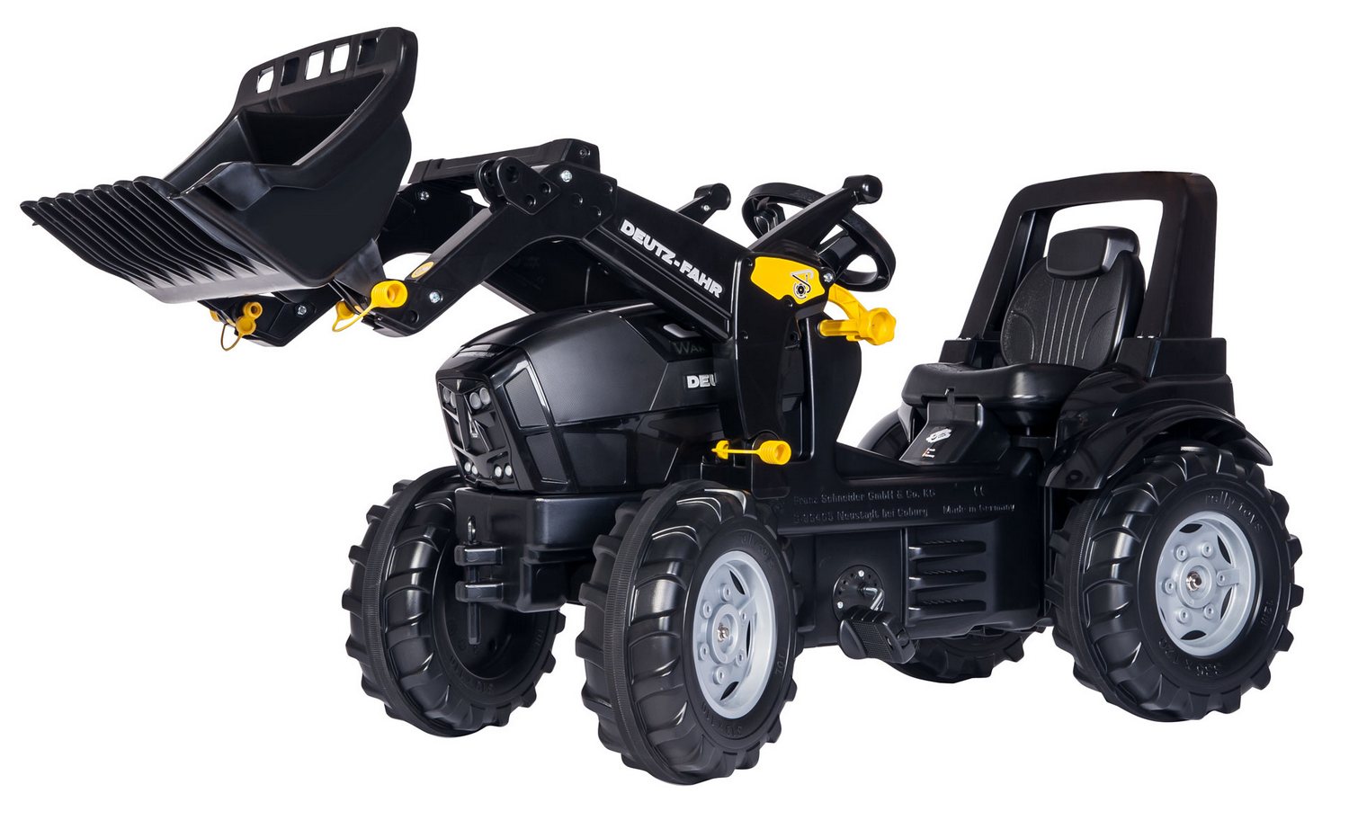 Tractor cu pedale Rolly Toys 710348, Deutz-Fahr Agrotron TTV Warrior cu incarcator frontal