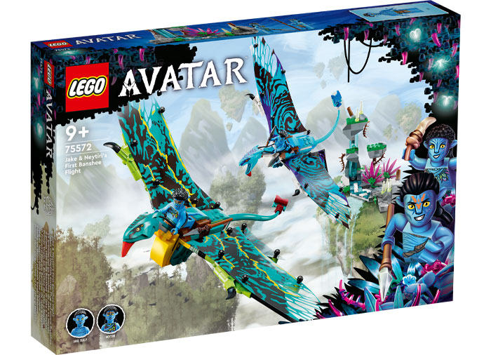 LEGO Avatar Primul zbor cu Banshee-ul lui Jake si Neytiri 75572, 572 piese
