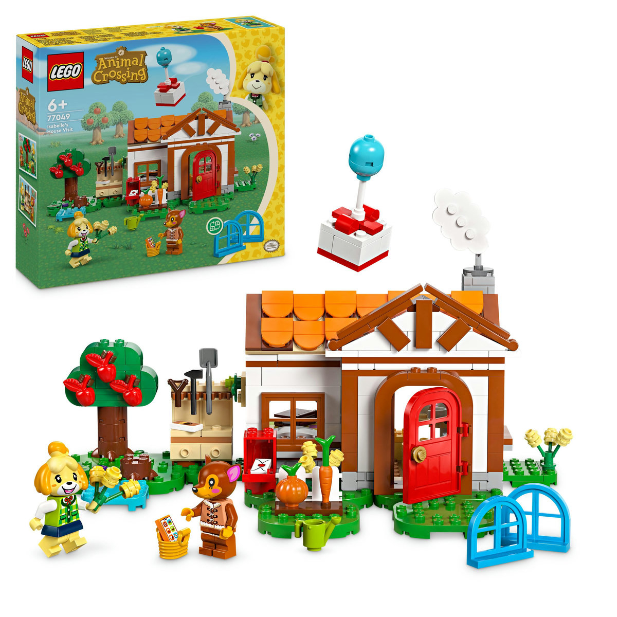 LEGO Animal Crossing - Isabelle vine in vizita 77049, 389 piese