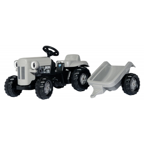 014941 - Tractor fara pedale Rolly Toys, Little Grey Fergie cu remorca