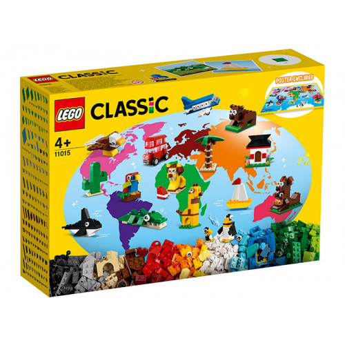 LEGO Classic - In jurul lumii 11015, 950 piese