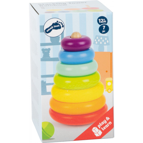Piramida curcubeu din lemn - element galerie