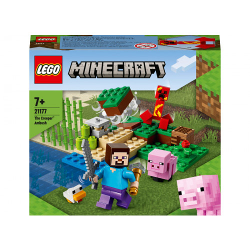 LEGO® Minecraft - Ambuscada Creeper™ 21177, 72 piese