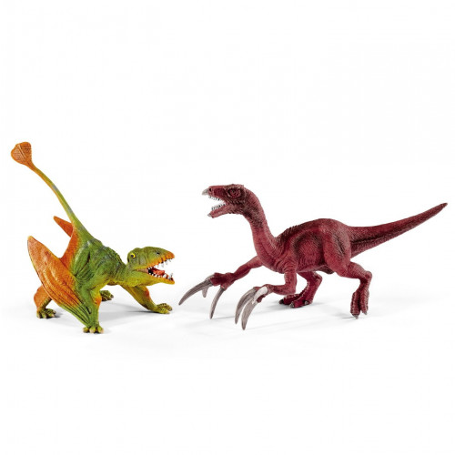 Figurina Schleich 41425, Set Dimorphodon si Therizinosaur, mic
