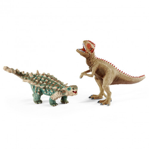 Figurina Schleich 41426, Dinozauri, Saichania si Giganotosaur, mic