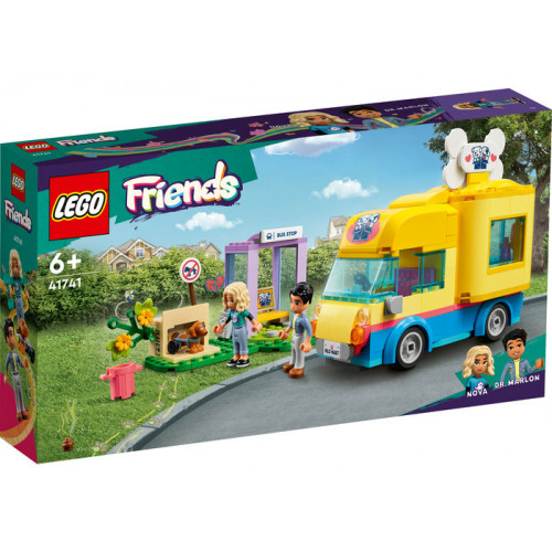 LEGO Friends - Furgoneta pentru salvarea cainilor 41741, 300 piese