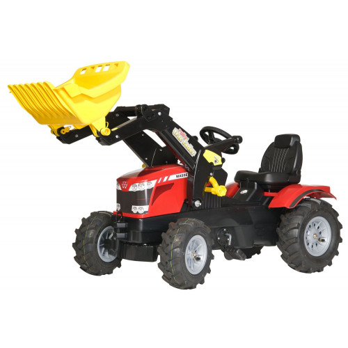611140 - Tractor cu pedale Rolly Toys, Massey Ferguson 7726 cu anvelope pneumatice