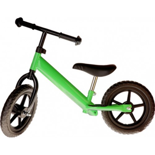 Bicicleta fara pedale verde pentru copii