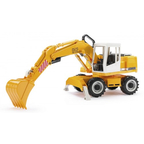Camion basculabil MAN cu excavator Liebherr - Bruder 02751 - element galerie