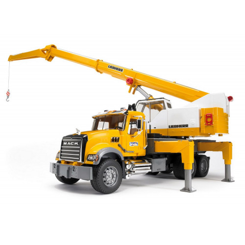 Camion macara Bruder 02818, MACK Granite Liebherr - element galerie