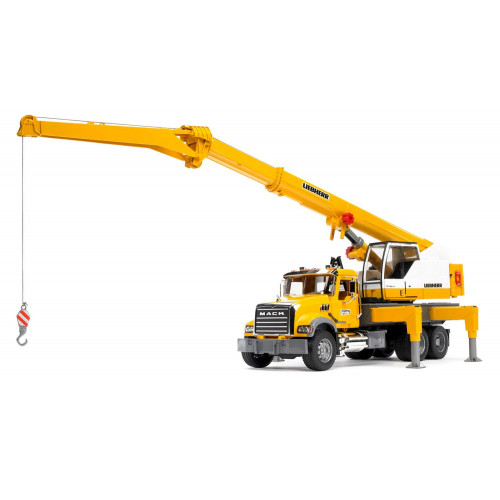 Camion macara Bruder 02818, MACK Granite Liebherr - element galerie