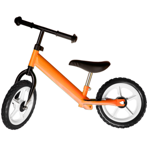 Bicicleta fara pedale portocalie