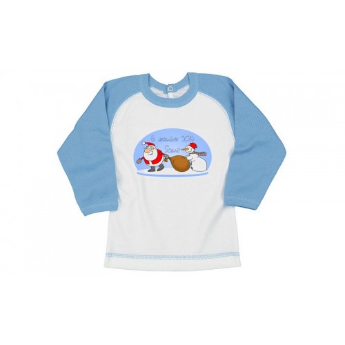 Tricou cu motiv Mos Nicolae cu om de zapada / PO17