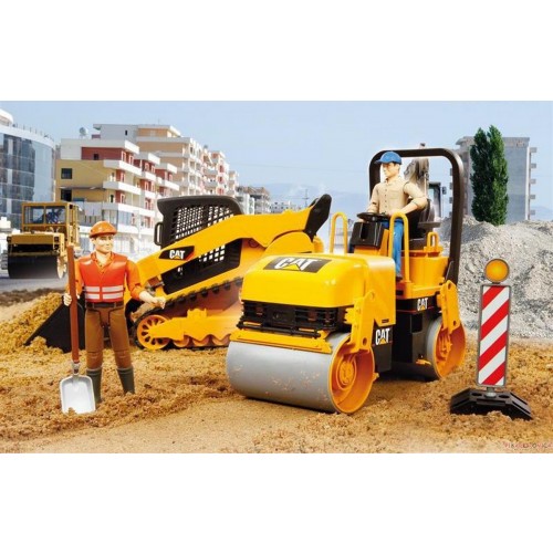 Compactor Cat® pentru sol si asfalt - Bruder 02433 - element galerie