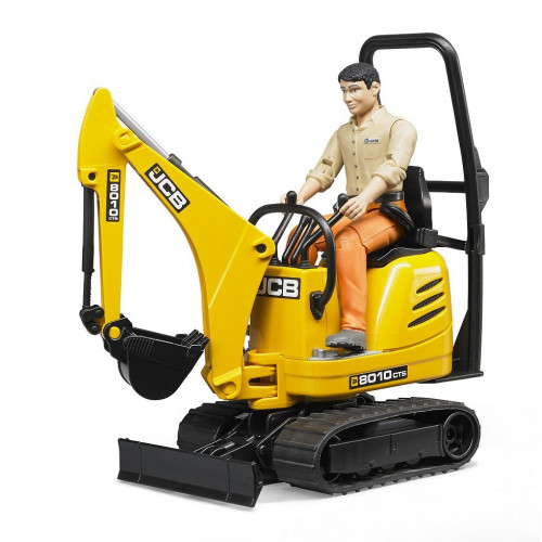 JCB Microexcavator 8010 CTS cu Muncitor - Bruder 62002 - element galerie