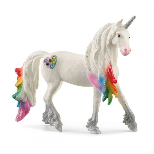 Figurina armasar unicorn curcubeu, bayala, Schleich 70725