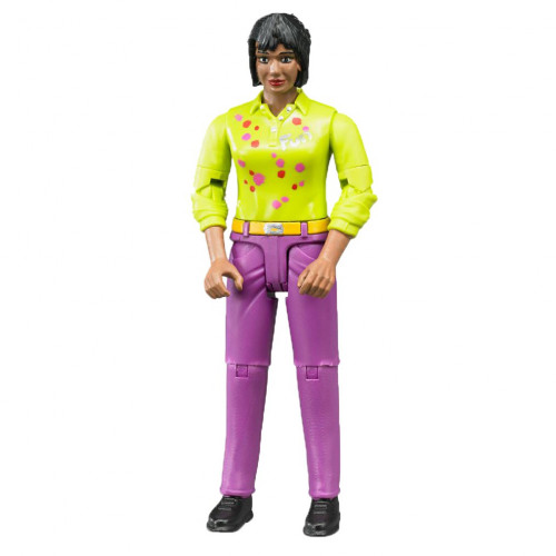 Figurina femeie cu jeans violet, bworld Bruder 60403