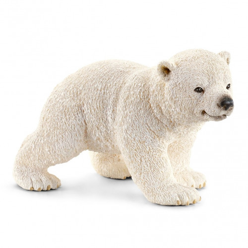 Figurina Schleich 14708, Pui de urs polar mergand