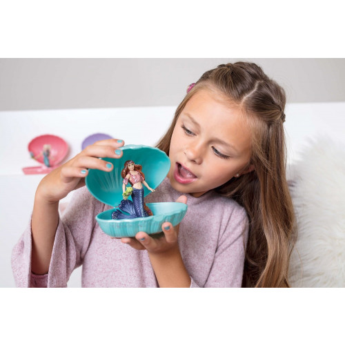 Figurina Schleich 70563, Barbi cu calut de mare in scoica - element galerie