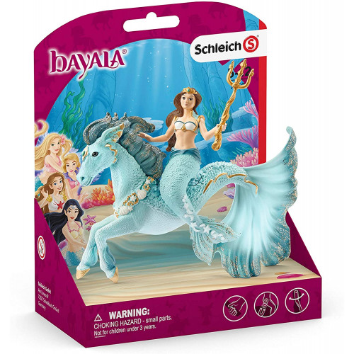 Figurina Schleich 70594 bayala, Sirena Eyela pe cal subacvatic - element galerie