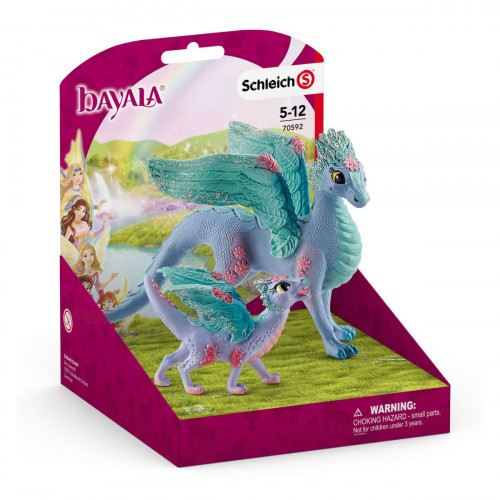 Zmeoaica impodobita cu flori si pui, Schleich bayala 70592 - element galerie