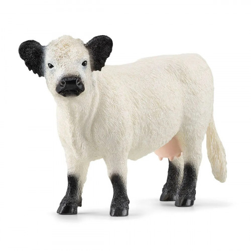 Figurina vaca alba Galloway, Schleich 13960