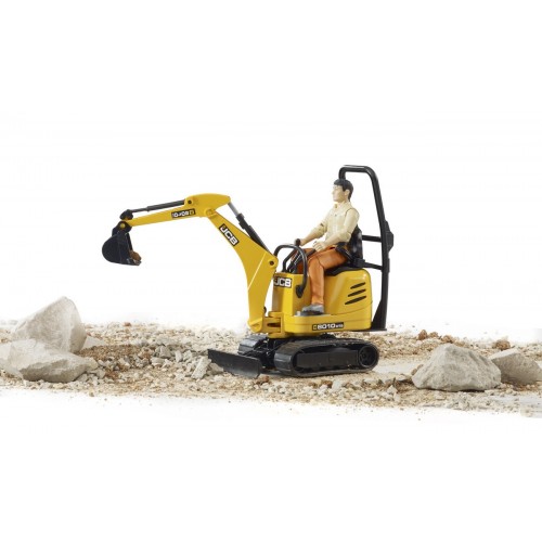 JCB Microexcavator 8010 CTS cu Muncitor - Bruder 62002 - element galerie