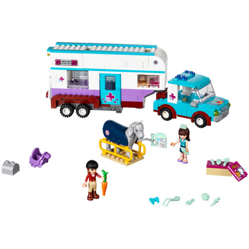 LEGO Friends, Rulota veterinara pentru cai 41125