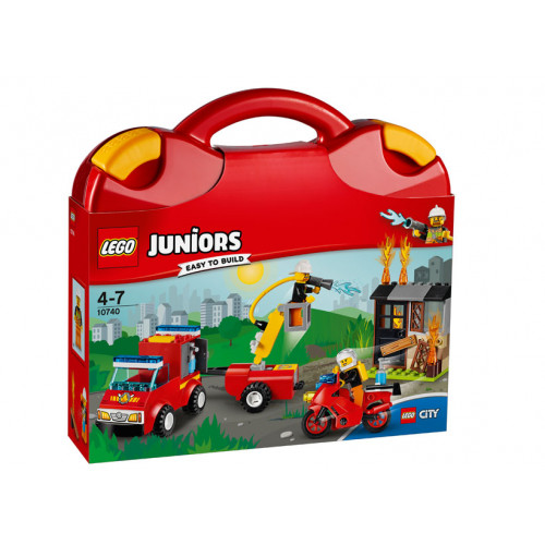 LEGO Juniors, Valiza Patrula de pompieri 10740
