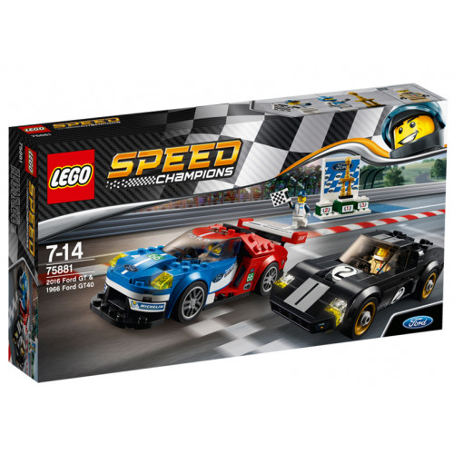 LEGO 75881, Speed Champions, 2016 Ford GT & 1966 Ford GT40