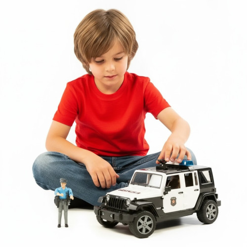 Masina de politie Jeep Wrangler Rubicon - Bruder 02526 - element galerie