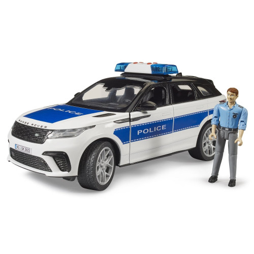 Masina de politie Range Rover Velar cu figurina politist, Bruder 02890