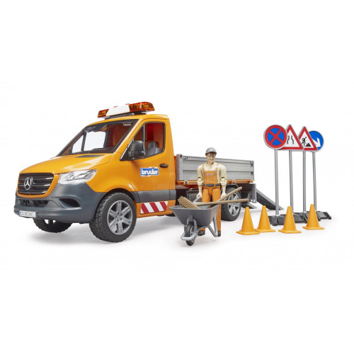 Camion Bruder MB Sprinter Comună cu muncitor și lumini
