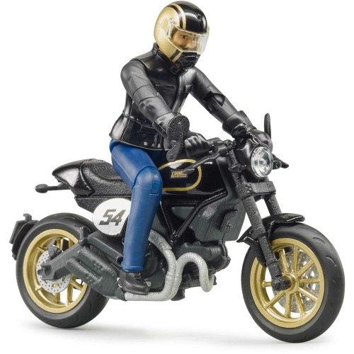 Motocicleta Ducati racer cu figurina motociclist, Bruder 63050