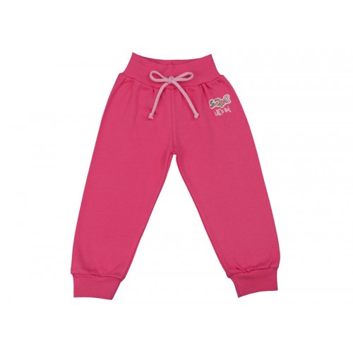 Pantalonaşi cu bandă lată în talie roz fucsia