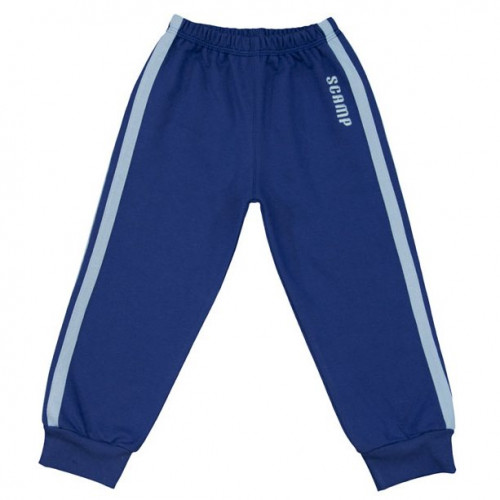 Pantaloni trening cu elastic in talie, albastru inchis