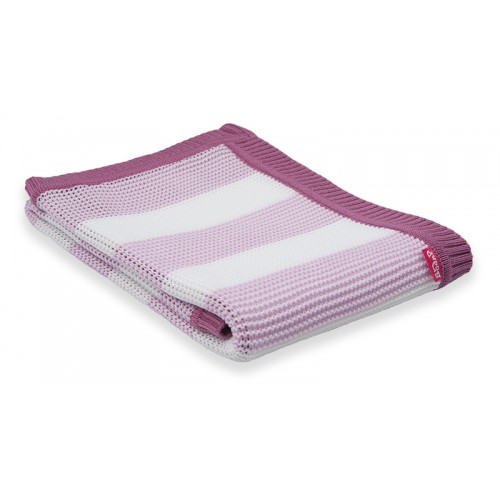 Paturica tricotata, 75 x 100 cm, roz
