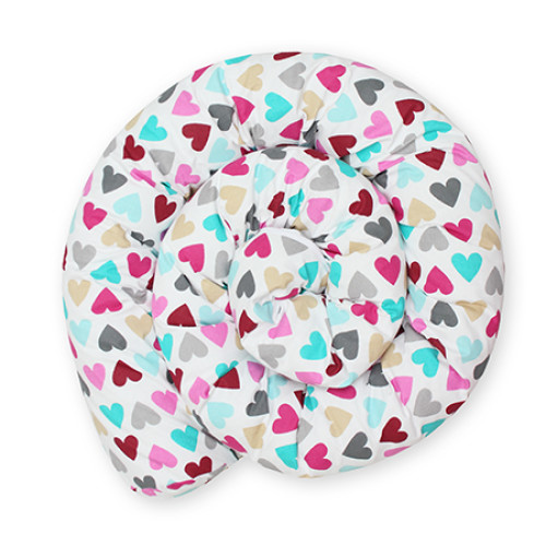 Protectie laterala patut Scamp, 210 cm, Colorful Hearts