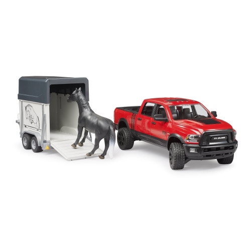 RAM 2500 Pickup cu remorca cai si 1 cal, Bruder 02501 - element galerie