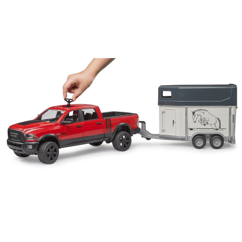 RAM 2500 Pickup cu remorca cai si 1 cal, Bruder 02501 - element galerie