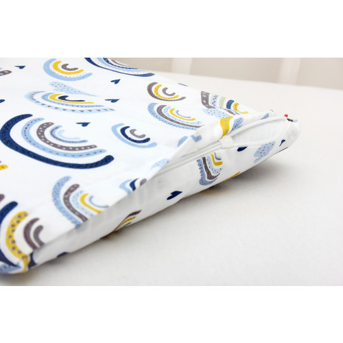 Set lenjerie pătuț 70×90 cm din bumbac 100% – Scamp Rainbow cu imprimeu curcubeu - element galerie